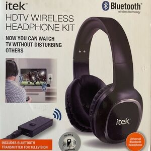 Black Wireless Headphone Kit